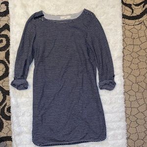 Loft Blue and White Dress